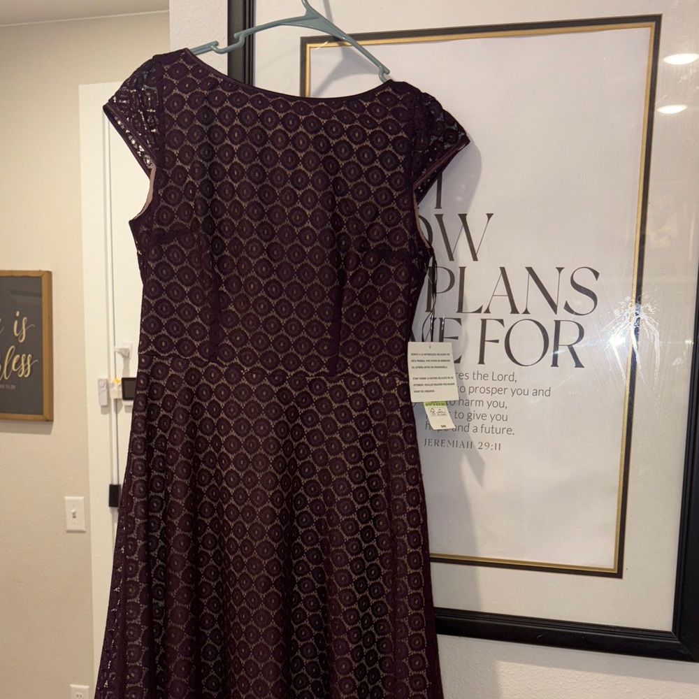 Black Label Deep Purple Midi Dress